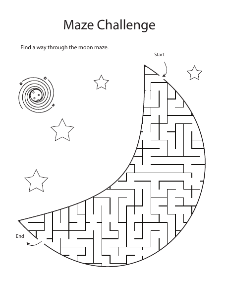 Maze sample from Shapes, Matching & Logic Pack