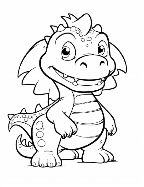 Colouring sample from Kids Colouring Pages
