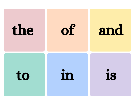 Sight Words sample from 05 Phonics & First Words