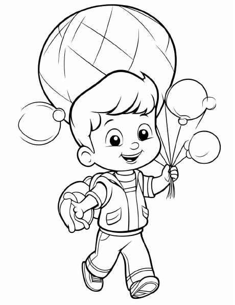 Colouring sample from Kids Colouring Pages