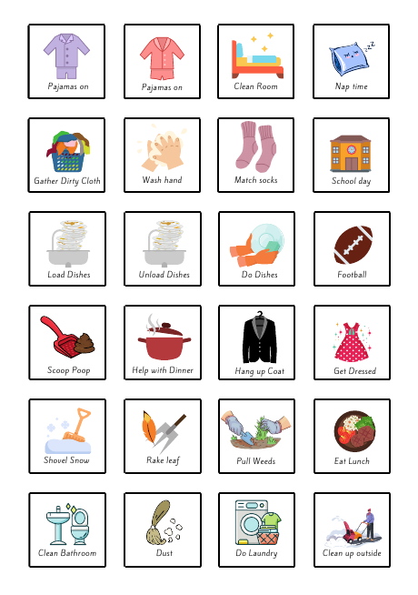 Charts sample from Charts, Planners & Routines Pack