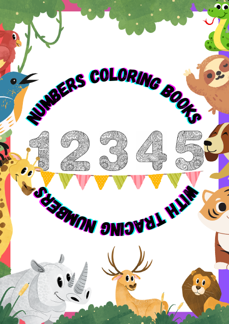 Numbers sample from Mixed Themes Colouring