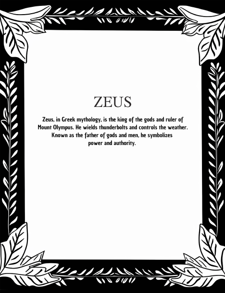 Colouring sample from Greek Mythology Colouring