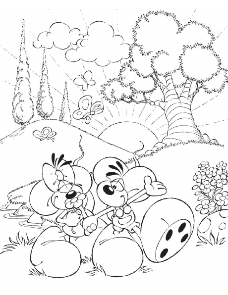 Colouring sample from Drawing & Free Colouring