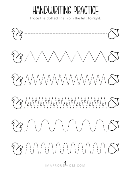 Handwriting sample from Kindergarten to Primary Curriculum (Age 4-8 Yrs)
