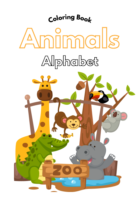 Alphabet sample from Alphabet Colouring