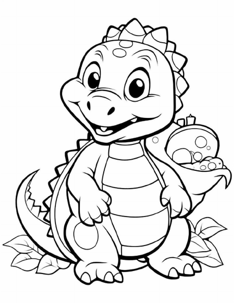 Colouring sample from Kids Colouring Pages