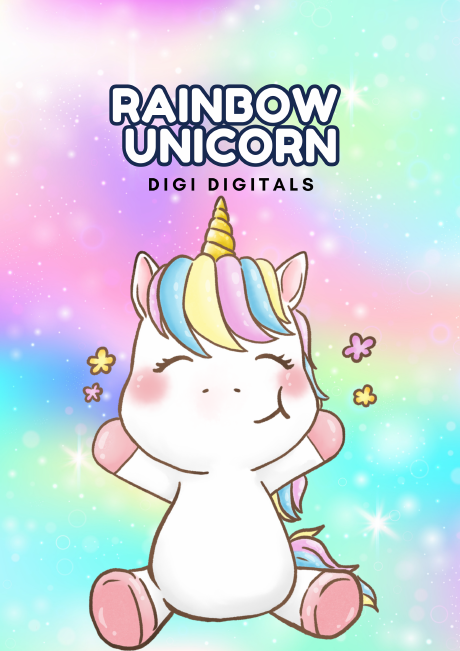 Colouring sample from Unicorns & Kawaii Colouring