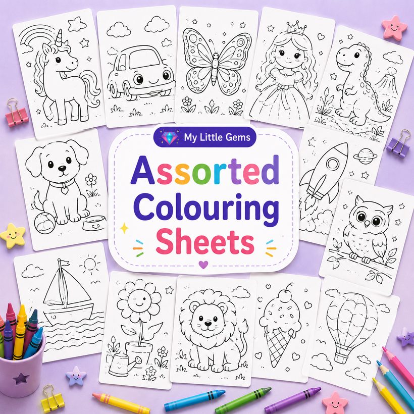 Assorted Colouring Sheets – printable worksheets PDF