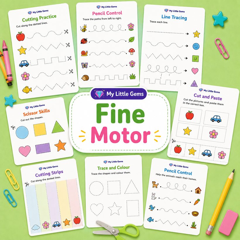 Fine Motor Pack – printable worksheets PDF