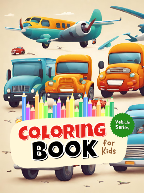 Colouring sample from Sports & Cars Colouring