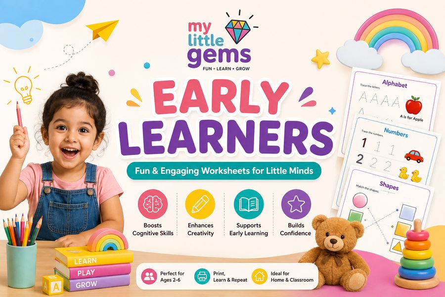 Early Learners Activity Pack — ages 2–6