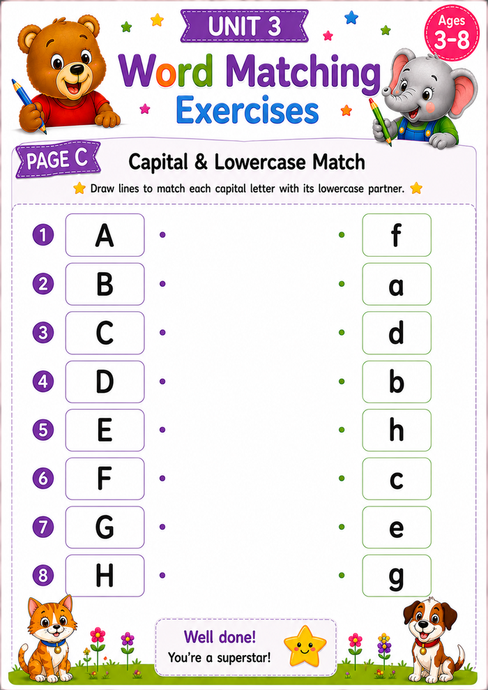 Word matching exercise
