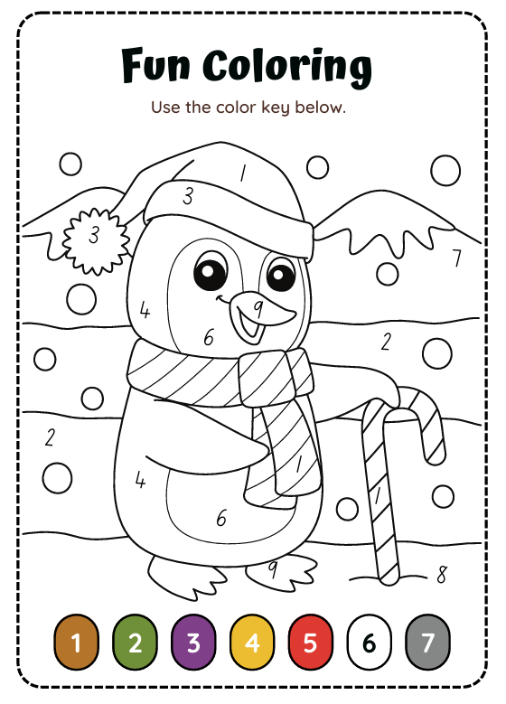 Colour by Number sample from Complete Library — 12,000+ worksheets